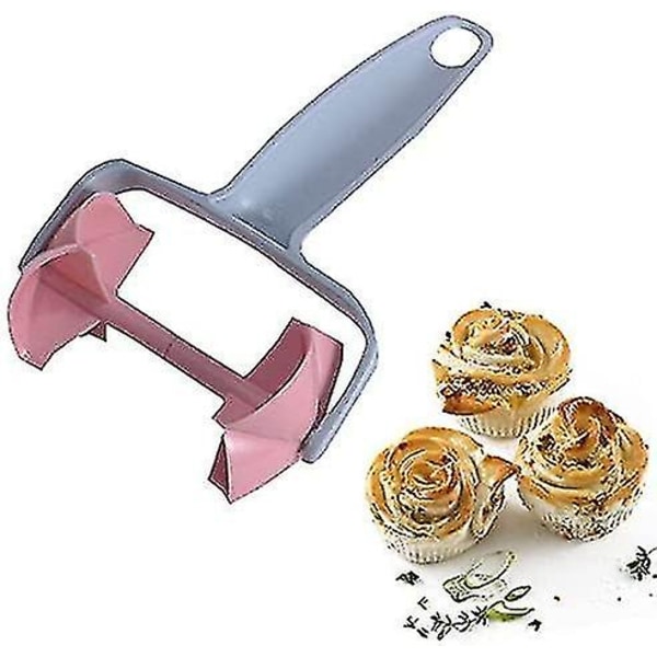 Blonderulle Hjul Rulle Kageform DIY Bageværktøj Kage Cutter Skiver Biscuit Cookies Cutter Dej Rulning