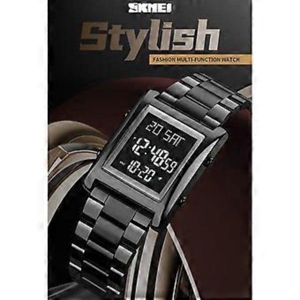 SKMEI Business Sports Klokke: Profesjonell 50M Vanntett Digital Klokke med Alarm- og Nedtellingsfunksjoner