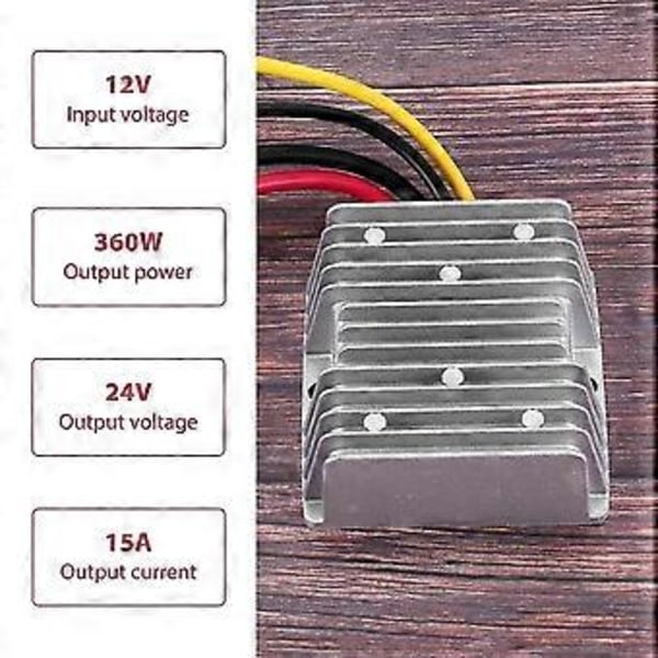 12V till 24V 15A 360W DC DC-omvandlare 360W Step Up DC-omvandlare