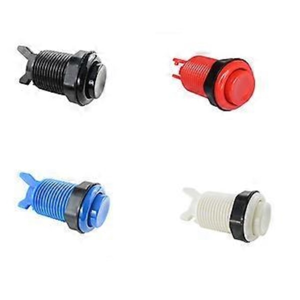 8 st Tryckknapp 28mm Mutter för Amerikansk Arkadspelsmaskin Joystick Noll Fördröjning Kontrollerdelar Maskin Gör-det-själv B