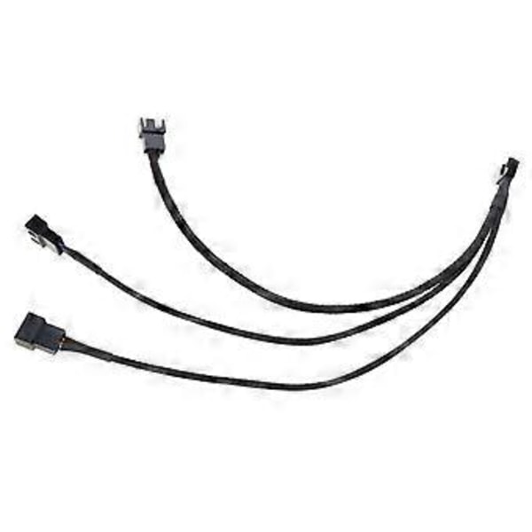 Bundkort 1 til 3 port PWM Fan 3 Pin Køleventilator Hub Forlænger Splitter Kabel