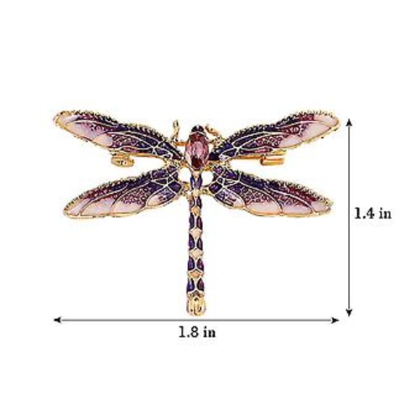 Dragonfly Brooch Pin Akryl Fluga Insekt Broschnål För Kvinnor Kläder Korsage
