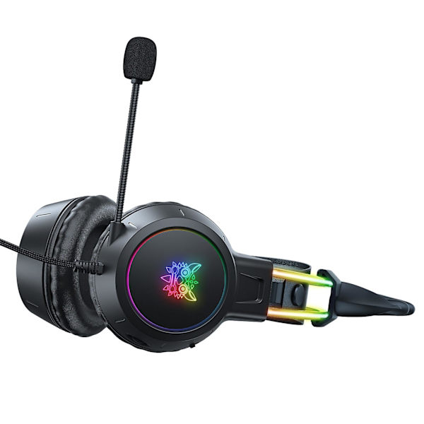 Fängslande RGB-spelheadset - Upplev omgivande ljud, bekväm design och lätt konstruktion