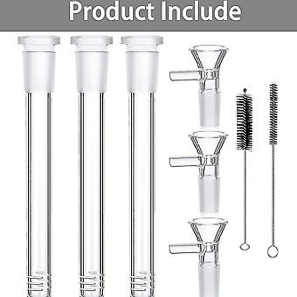 6-pak Glas Reagensglas til Videnskabs- og Laboratorieeksperimenter Glasstilk 3 tommer, 14 mm