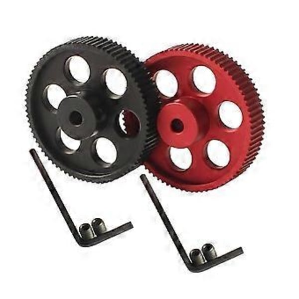 2st 80-tandade 2GT C Kit 2GT Timing Remhjul Borrning 5mm 2MGT Synkron Rem Bredd 9/10mm 80T för Voron 2.4 Svart