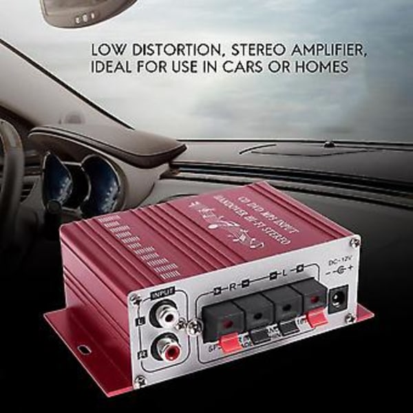 Rca 2-kanals Hi-fi Stereo Forsterker Booster Mp3 Høyttaler For Bil Dvd Mini