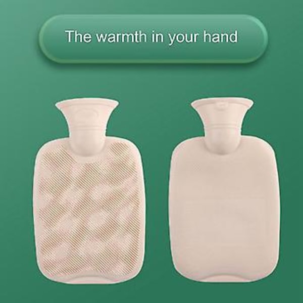 2000ml Vattenfyllning Varmvattenflaska Vinter Varmvattenpåse Handvärmare Hemvärmare Bärbar Handvärmare