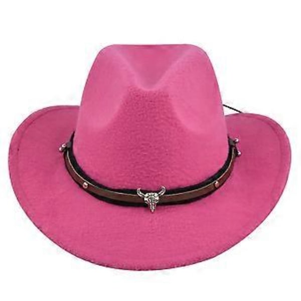 Europæisk og amerikansk ko hoved retro imitation fårehat cowboyhat filthat uldhat etnisk hætte retro jazzhat