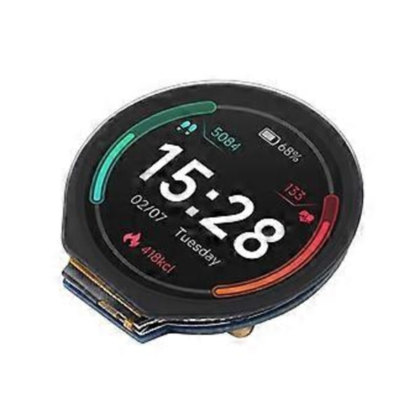 1.28-tommers Rund LCD IPS Modul 240x240 Oppløsning 65K RGB Farger SPI Grensesnitt