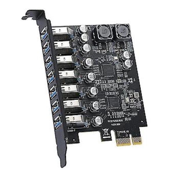 Usb3.2 Front Gen1 Pci Express Adapterkort 7 Portar Usb 3.0 Hub