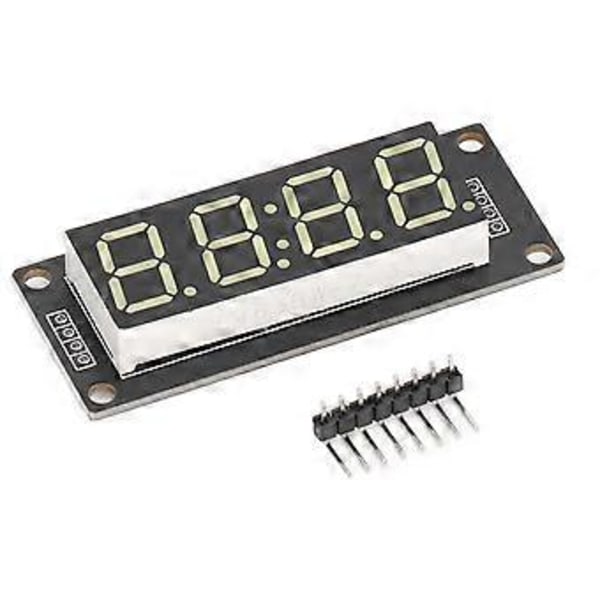 LED Digital Display Modul 0.56in Skjerm 4 Sifret 7 Segment PCB Kort TM1637 Klokkemodul 5V