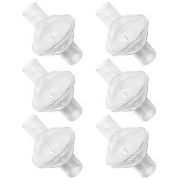 Inline CPAP-filter, 6-pack CPAP-filter Hypoallergena filter Kompatibla med CPAP-maskiner Replac