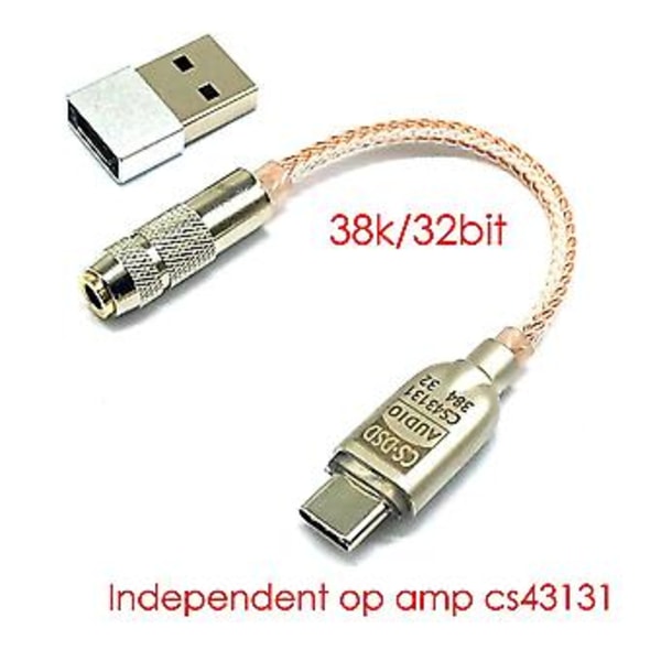 Cs43131 Förstärkare, Typ C Bärbar Hörlursförstärkare För Android Hifi-omvandlare