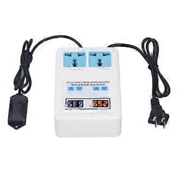 Lämpötila- ja kosteusohjain -20~60 0~100.0%RH LCD-näyttö Kosteusmittari Termostaatti AC 110