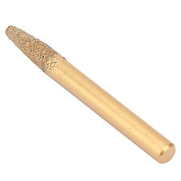 6 mm skaft diamantloddet CNC slibeværktøj, 20 grader, 60 mm længde fræserbit, til sten, marmor, granit, holdbar, præcisionsskæring