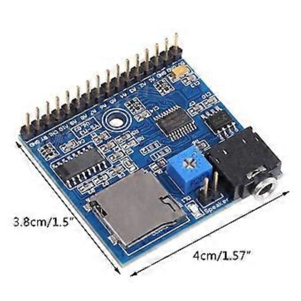 til DC 5V MP3 Stemmeafspiller Modul SD/TF Stemme Broadcast Trigger Afspiller + 2 Porte