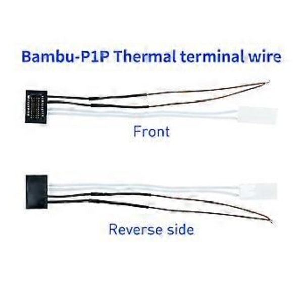 Pålitlig Termistor Hotend med Terminal Stabila Prestanda för Bambu Lab P1P P1S 3D-Utskrift DIY-Entusiaster