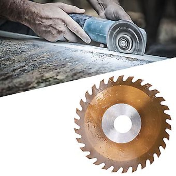 100 mm pyörösahanterä, kovametalli, 30 hammasta, 20 mm kara - Pronssimetallin ja puun leikkuukiekko, puuntyöstötyökalu tarkkoihin leikkauksiin
