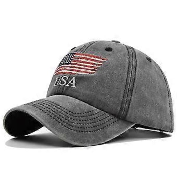 Eurooppalainen ja amerikkalainen pesty ja vanha amerikkalainen baseball-lippis, brodeerattu lippalakki, USA-brodeeraus baseball-lippis
