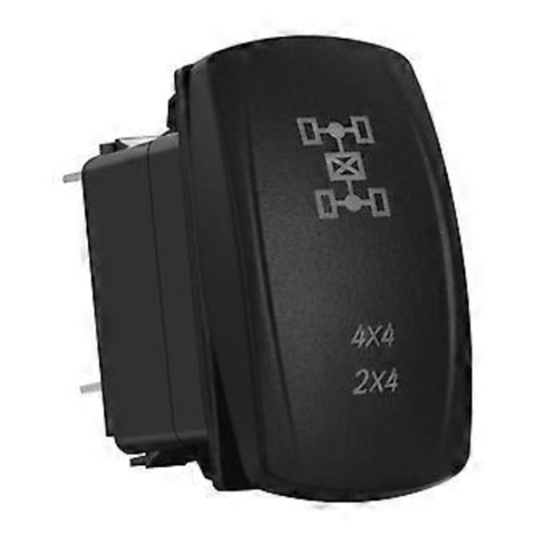 Vattentät 5-stifts SPST På/Av Vippströmbrytare Blå LED 20A/12V Växelströmbrytare