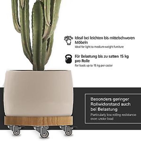 1 Sett med 4 Møbelhjul 25 mm - Kraftige Hjul R T- - S Hjul For Innendørs Bruk