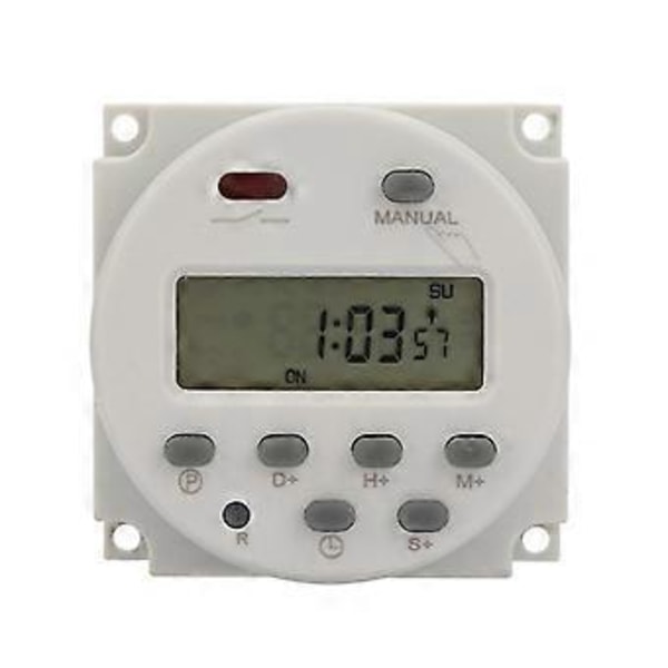 Pieni tyyppi 7 päivän ohjelmoitava digitaalinen ajastinkytkin 1S~168h 5VA (220V AC)