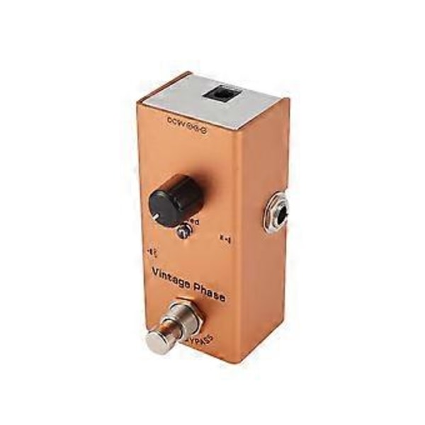 Mini Elektrisk Gitarr Effektpedal Elektrisk Gitarrpedal Vintage Phase för Elgitarr