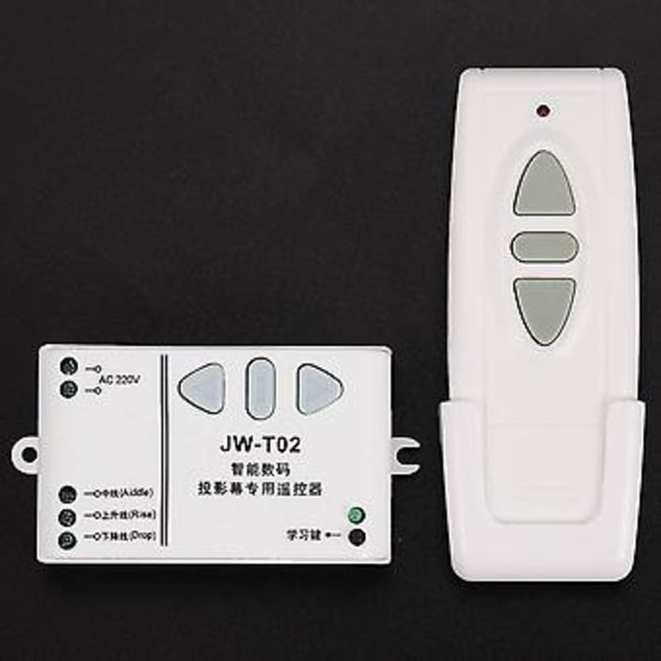 -t02 Trådløs fjernbetjening +315mhz frontcontroller til elektriske projektorskærme elektrisk gardin