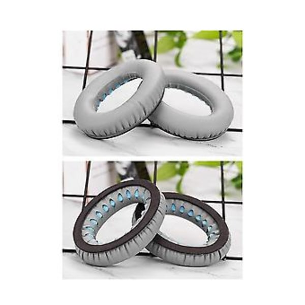 Korvatyynyt Qc35 Qc25 Qc15 Ae2 kuulokkeiden korvaavat korvatyynyt langattomat kuulokkeet Pu korvasuojat harmaa+sininen