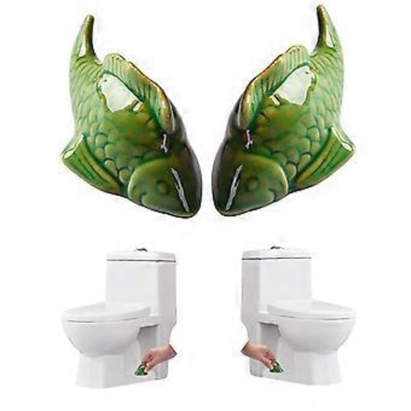 Kala WC-pultin suojukset, hauskat kala WC-pultin peitteet, WC:n varaosat koristeellinen kylpyhuonetarvike 2 kpl