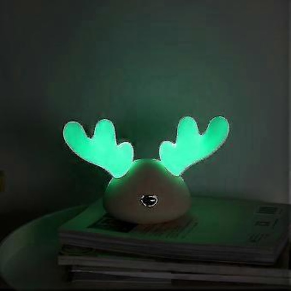 Jule Soverom Stue Flerfarget Skiftende LED Lampe Oppladbar Mini USB Nattlys