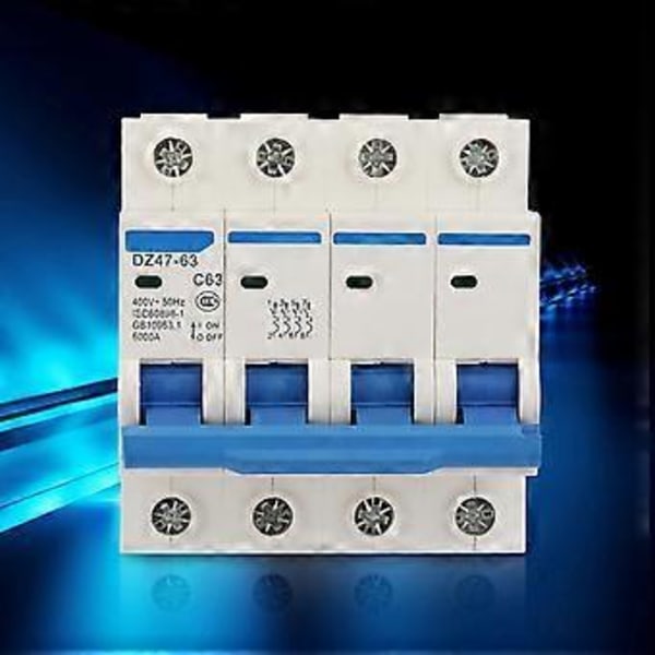 Läckageskydd DZ4763 4P Jordfelsbrytare 400V/63A Strömbrytare
