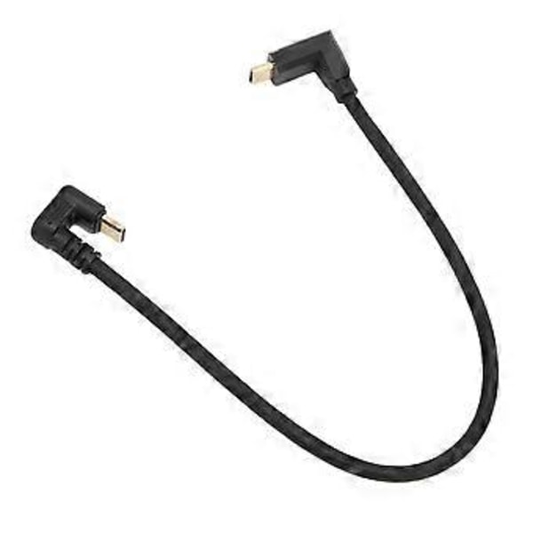 USB C Forlengelseskabel 10Gbps 4K 60Hz 90 Graders Høyre USB Hann til Hann Forlengelsesdatakabel 0.3m/1.0ft