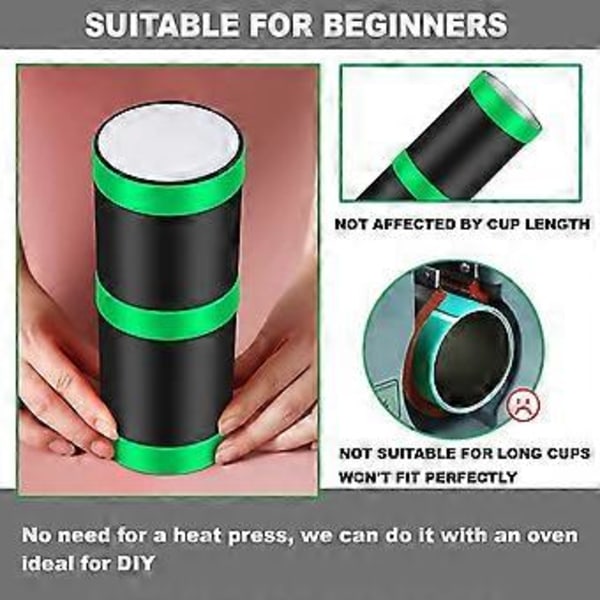 10 stk. silikonebånd til sublimeringsglas: Sublimerings blanke produkter - Sublimeringsglas tilbehør