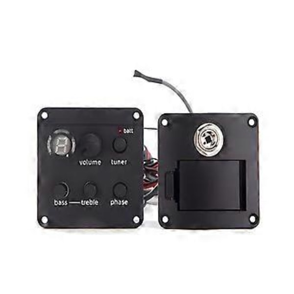 Gitar ISYS+Innebygd Preamp Piezo Pickuper med Stemmer Volumer Fasekontroll