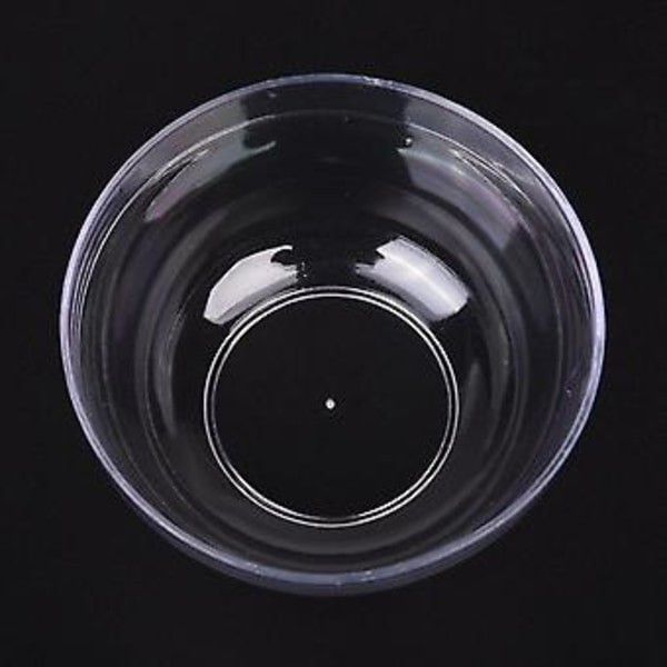 Kvinnor 9cm X 4.5cm Gör-det-själv Ansiktsmask Klar Plastskål Mixerhållare 2st