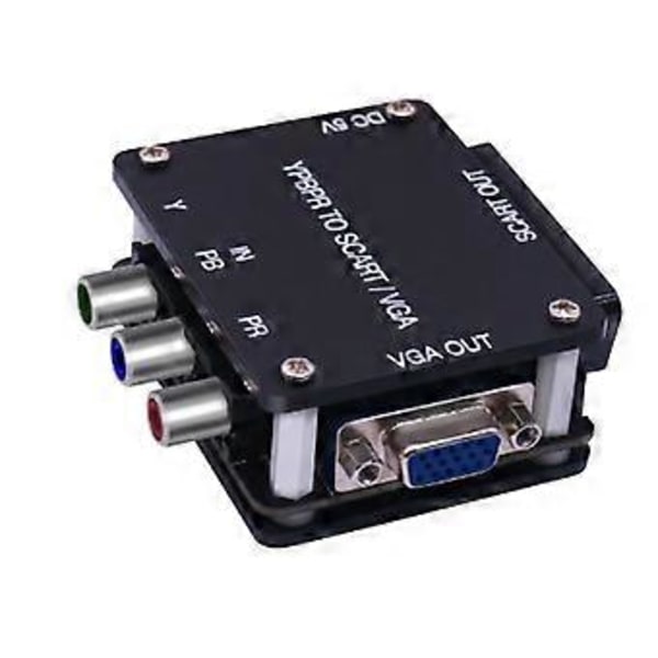 YUV til RGBS YPBPR til SCART YPBPR til VGA Komponentkonverter Spillkonsoll, RGBS til Fargeforskjellskomponent