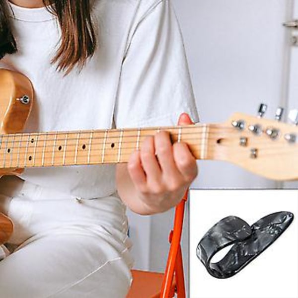 6 Par Tum- och Fingerplektrum Bäst för Fingerstyle Akustisk Gitarr, Banjo