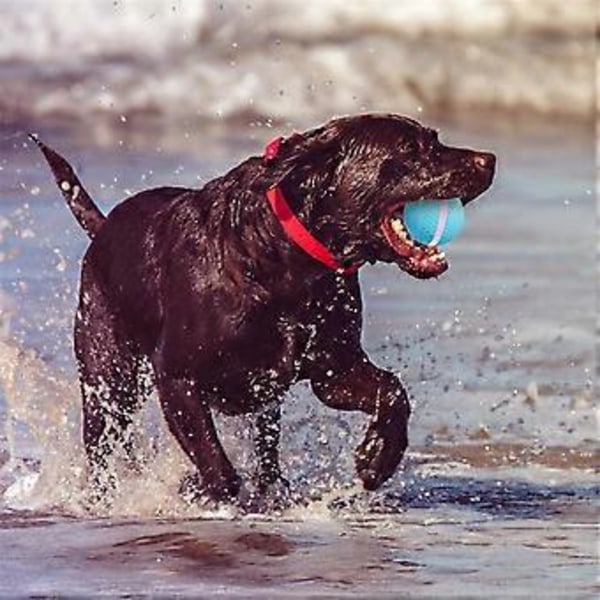 Smart Interaktiv Hundleksak Boll Smart Elektrisk Boll Leksak Aktiv Rullande Boll för Valp Små Mellanstora Hundar Sjöblå
