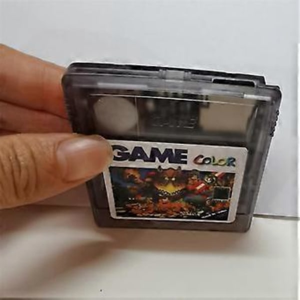 2000 i 1 Spel för Gameboy Color GB Retro Kollektion med En Knapp Återställningsfunktion, Transparent Svart