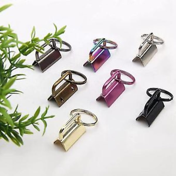 Nyckelringsbeslag Set 1 Tum Nyckel 7 Färger Armbandsnyckelring Beslag För Armbandsnyckelring, Nyckelring