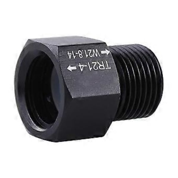 CO2 Cylinder Adapter, T21-4 til W21.8-14 Adapter Konverter til CO2 Cylinder for