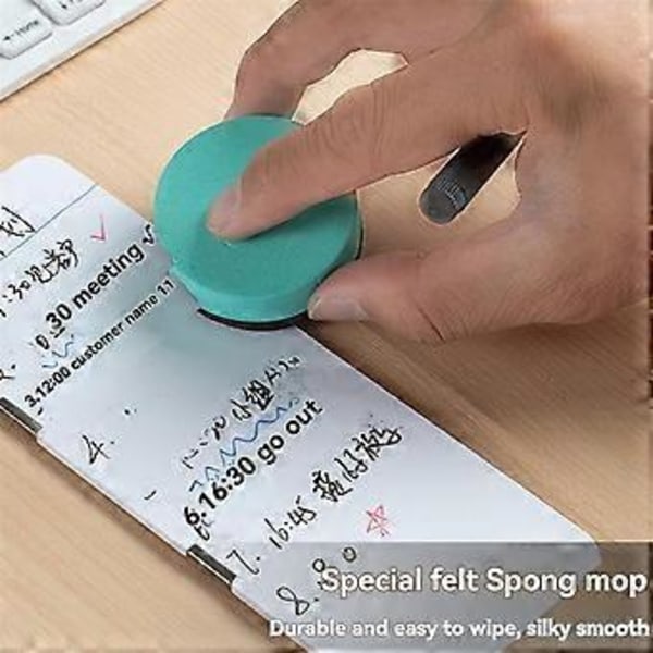 2-pack Monitor Memo Whiteboard, Magnetisk Sticky Note-hållare Whiteboard för Dator med Självhäftande Metallremsor