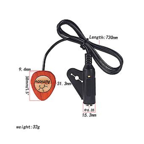 Selvklebende instrumentpickup for fiolin Piezo Kontaktmikrofon Pickups
