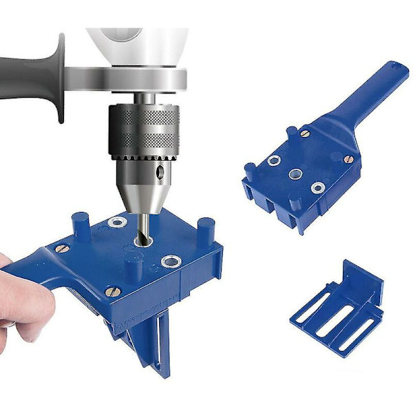 Träbearbetning Diy Dubbningsjig Borrguide Borrning Hål Passar 6/8/10mm Bits Stans Verktygssats