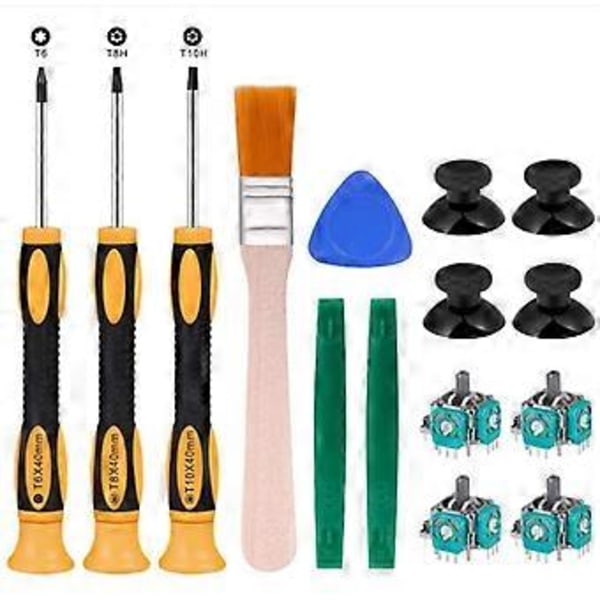 XBOX ONE handkontroll 3D joystick fjärrkontroll sensor svamp huvud lock PS4 PS5 fjärrkontroll sensor reparationsverktyg set xbox one 17 delars set