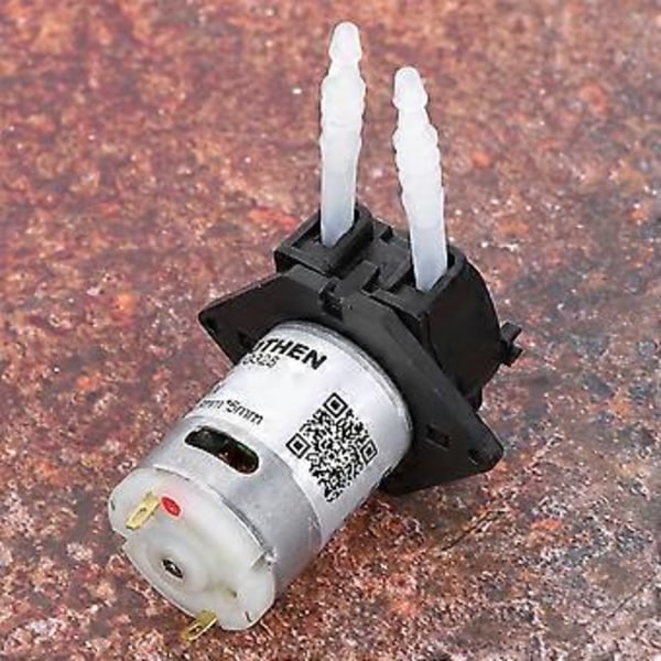 12V 3*5 Doseringspumpe DIY Peristaltisk Slangehode For Akvarium Lab Kjemisk Analyse (svart)