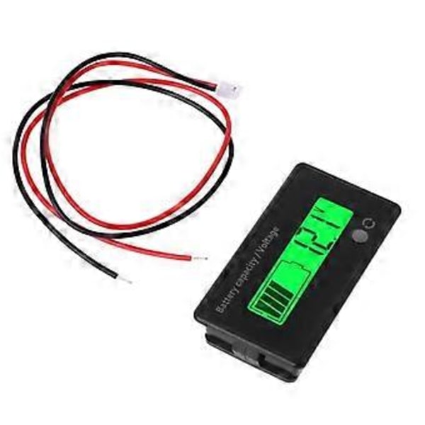 Tålig 12V-84V Bly-syra Batterikapacitetsindikator Voltmeter