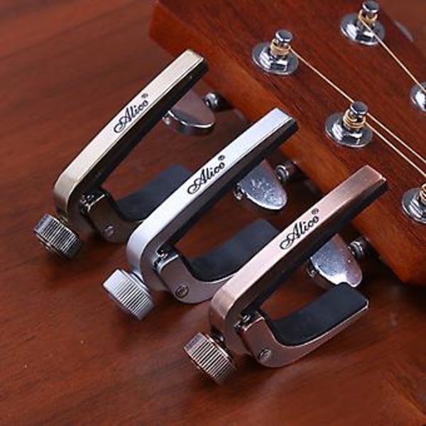 Metall Gitarrstämningsklämma Gitarr Capo Clip Justerbar Spänning Lätt att Använda