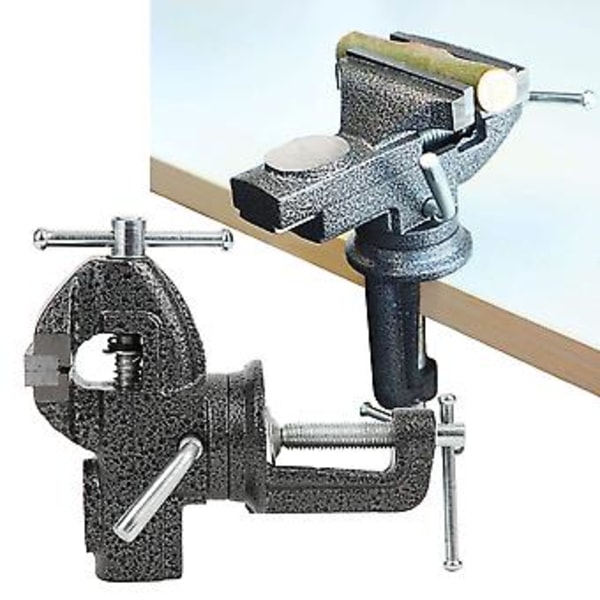 Multifunktionell Mini Skruvstäd för Bord 50 Typ Gjutjärn 360 Graders Rotation Handverktyg 68mm 50 Typ
